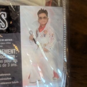 Kids Elvis Costume - White and Red